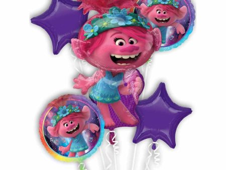 Trolls World Tour Balloon Bouquet 5pcs Fashion