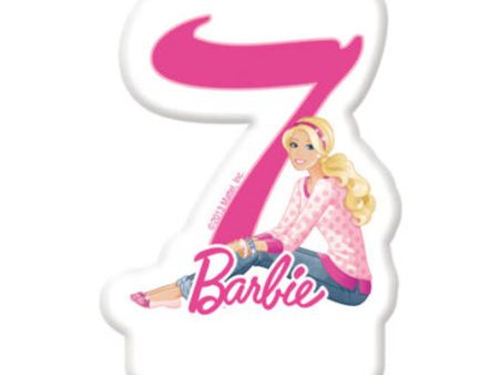 Barbie Sparkle Numeral Candle No. 7 For Cheap