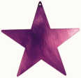 Purple Star Foil Cutout 12in on Sale