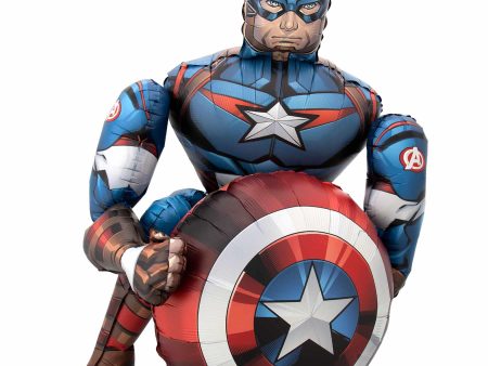 Avengers Captain America Airwalkers Balloon 86x99cm Online