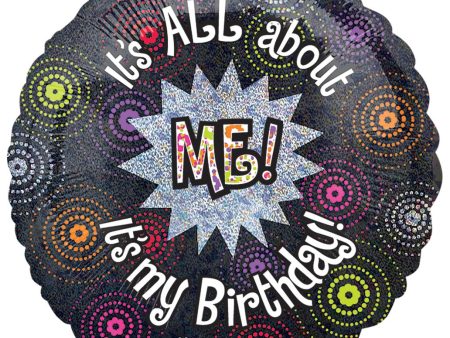 All About Me Birthday Foil Balloon 18in For Discount