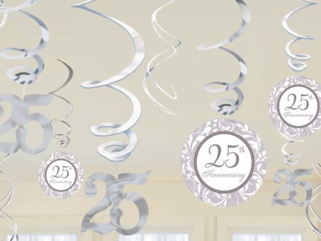 25th Anniversary Swirl Decoration Value Pack Online now