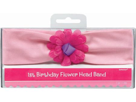 1st Birthday Hair Band Flower Supply