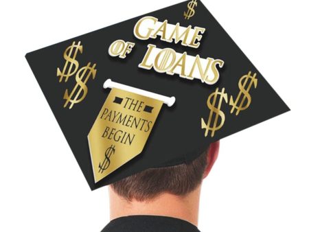 Game Of Loans Grad Cap Decorating Kit 1pc Online now