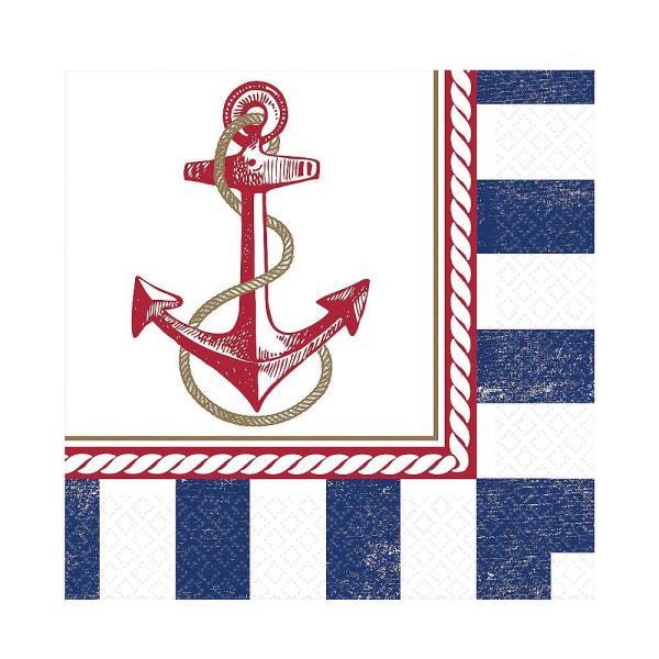 Anchors Aweigh Lunch Tissues 16pcs Supply