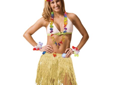 Adult XL Plastic Luau Skirt Adult XL 18 x 42in Sale