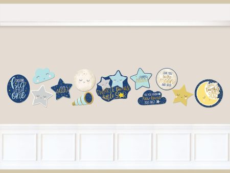 Baby Shower - Twinkle Little Star Cutouts 12pcs Fashion