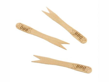 BBQ Party Bamboo Mini Forks 20pcs For Discount