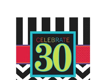 30th Celebration Beverage Tissues Online Hot Sale