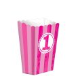 1st Birthday Girl Small Popcorn Boxes 5pcs Sale