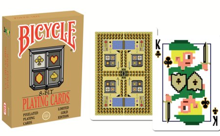 8-Bit Playing Cards Limited Gold Mini Deck Discount